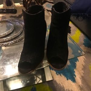 Black booties worn once